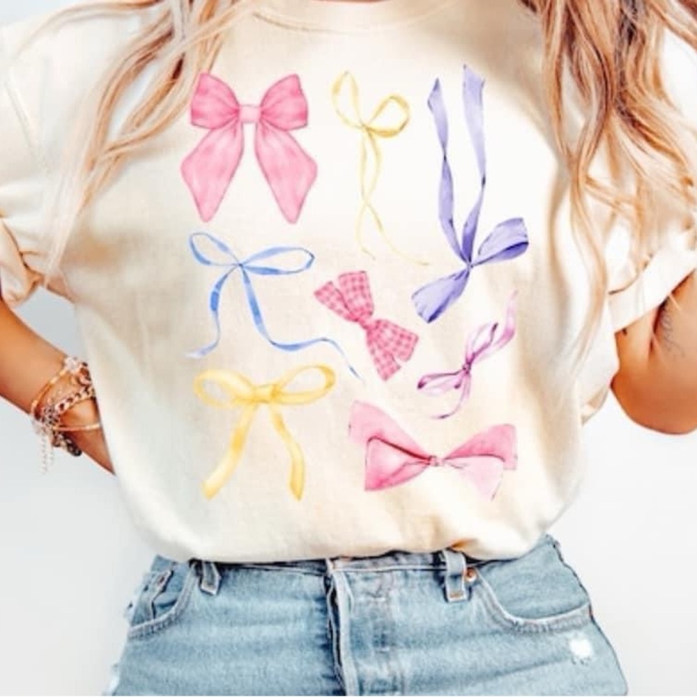 Pastel bow shirt